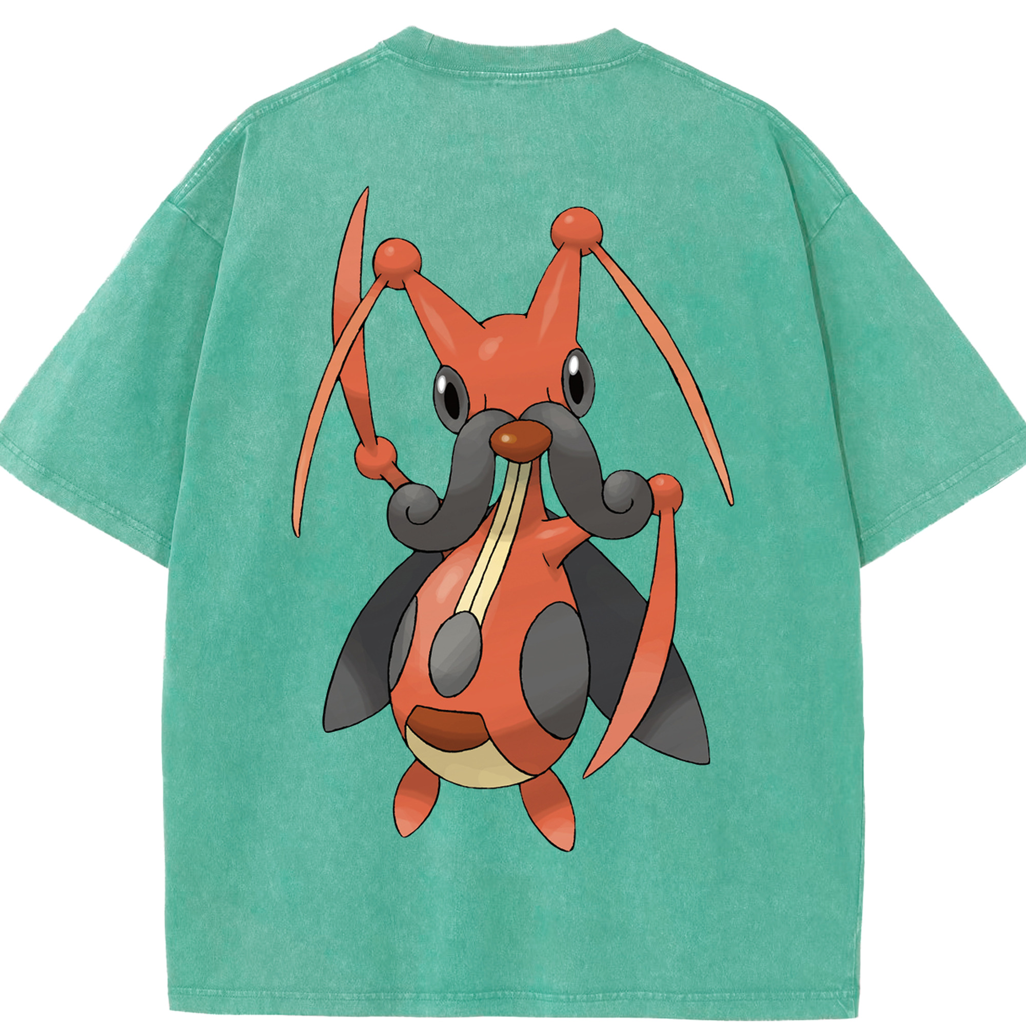 （画像用） ポケットモンスター Pokémon 綿100% ヴィンテージ風 半袖Tシャツ（背面プリント）